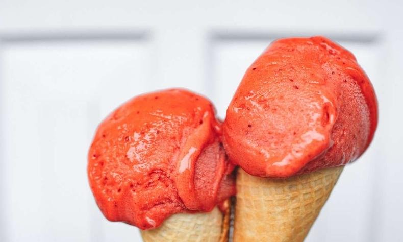 sorvete tipo sorbet