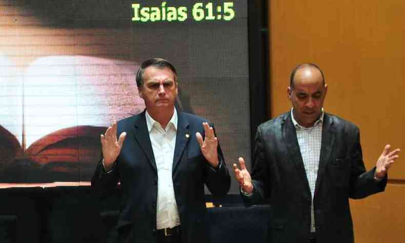 Bolsonaro disse que no  evanglico, mas  cristo(foto: Gladyston Rodrigues / EM / D.A. Press)