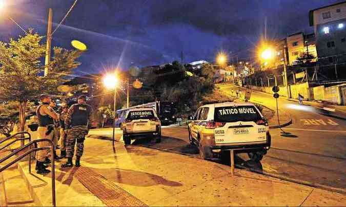 Policiamento em BH: PM quer aumentar interao com a populao(foto: Tlio Santos/EM/D.A Press - 1/2/16)