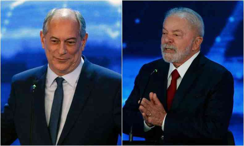 Ciro Gomes a esquerda e Lula a direita