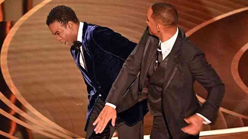 Ator Will Smith deu um tapa na cara do comediante Chris Rock durante o Oscar