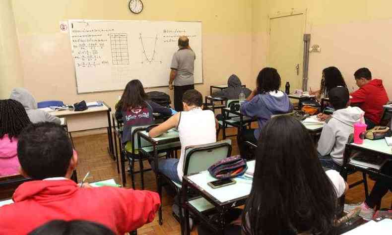 O retorno das aulas presenciais nas escolas pblicas e privadas de Belo Horizonte ser discutido nesta quinta-feira(foto: Jair Amaral/EM/D.A Press - 31/8/18 )