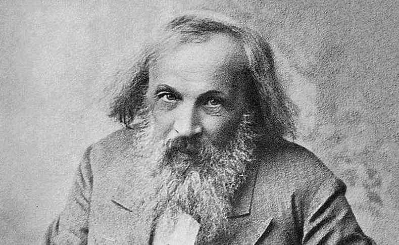 O qumico e fsico russo Dmitri Mendeleiev ou Mendeleev (russo), inventor da tabela peridica.(foto: Desconhecido - Wikipedia)