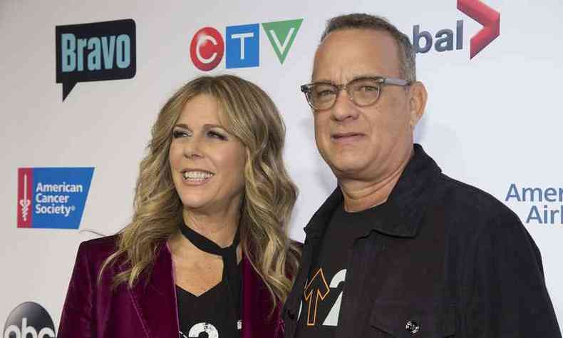 Rita Wilson e Tom Hanks so casados desde 1988 e foram diagnosticados com o novo coronavrus(foto: ABC/Image Group LA)