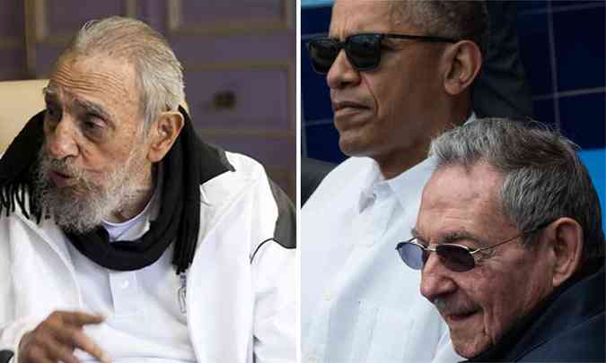 Encontro de Obama e Ral Castro no convenceu o lder cubano(foto: AFP PHOTO / JUVENTUDREBELDE.CU / ALEX CASTRO e Nicolas Kamm / AFP PHOTO)