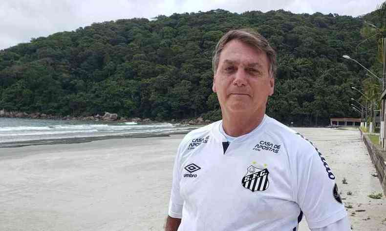 Jair Bolsonaro vai passar o Ano Novo no litoral paulista(foto: Redes Sociais/Reproduo)