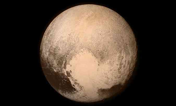 Imagem de Pluto pela sonda New Horizons(foto: NASA/APL/SwRI)