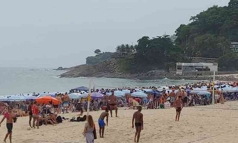 Praia do Leblon, no Rio de Janeiro(foto: Laura Santos/Arquivo pessoal)