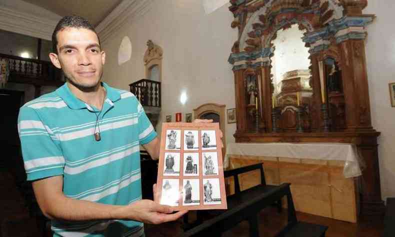 Em Itatiaiuu, na Regio Central do estado, imagens roubadas da Igreja de Santo Antonio, em 1994, ainda no foram recuperadas(foto: Beto Novaes/EM/D.A Press)