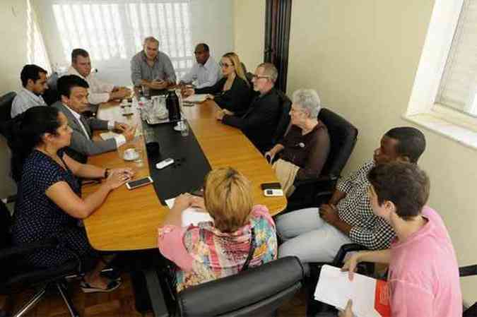 Executiva do partido se reuniu em Belo Horizonte para tentar aliviar a tenso que se instalou na legenda em Minas (foto: Beto Magalhes/EM/D.A Press)