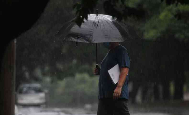 Seguindo o panorama da semana, BH dever ter chuva neste domingo(foto: Leandro Couri/EM/D.A Press)