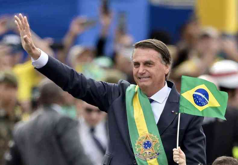 Bolsonaro em comcio no 7 de setembro 