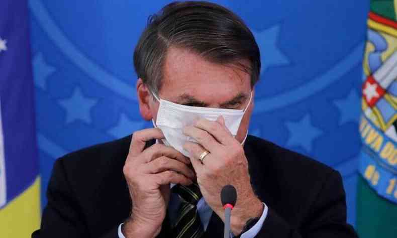 Bolsonaro disse ter acertado em decises que tomou sobre a pandemia do novo coronavrus(foto: Srgio Lima/AFP)