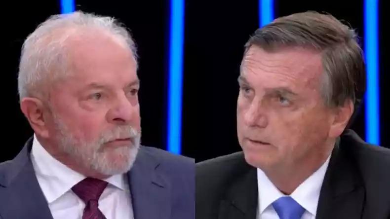 Montagem: Lula x Bolsonaro