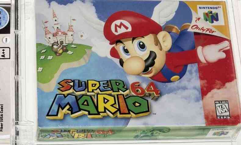 Cartucho de Super Mario est lacrado desde 1996(foto: Handout / Heritage Auctions / AFP)