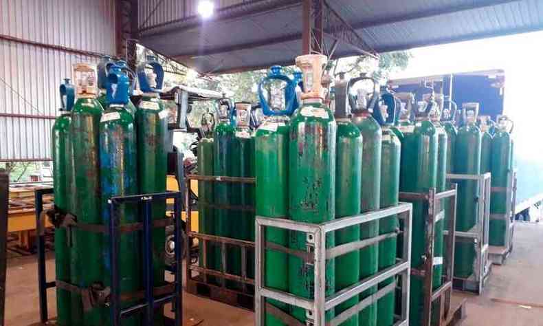 Prefeitura de Igarap possui contrato para fornecimento de oxignio, mas est com dificuldade para conseguir cilindros vazios(foto: Divulgao/Ministrio da Sade)