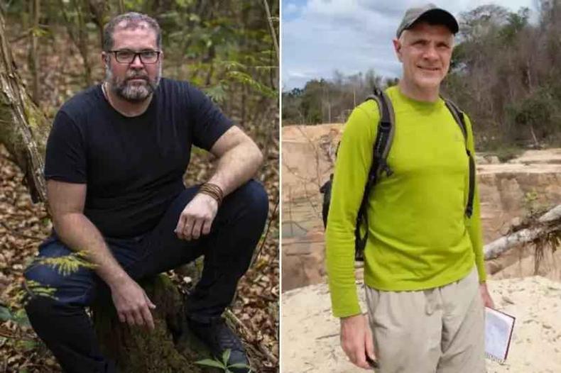Atividade pelas buscas de Bruno Pereira e Dom Phillips acontece na UFMG e começa às 13h30 desta quarta (15/6)(foto: Redes sociais/Reprodução) Bruno Pereira e Dom Phillips