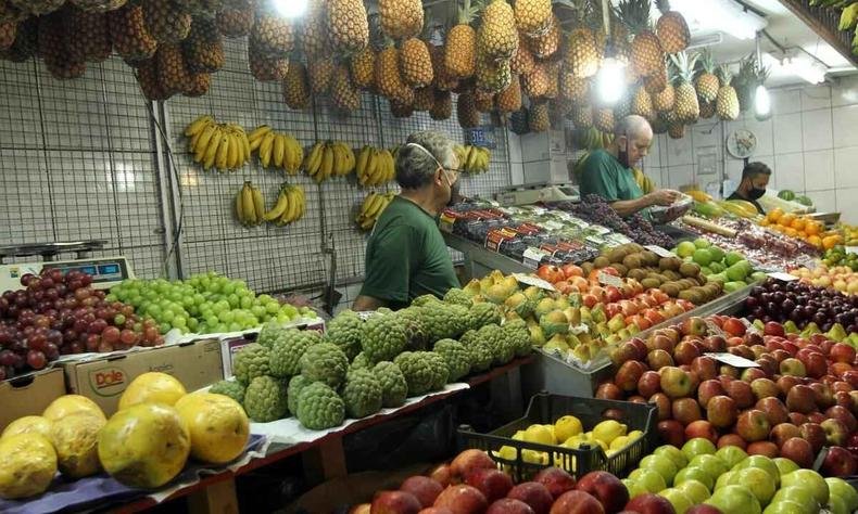 Banca de frutas do Mercado Central