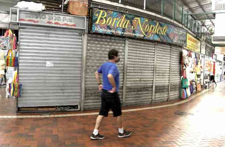 Com diminuio no fluxo de clientes, comerciantes amargam queda no faturamento(foto: Edsio Ferreira/EM/D.A Press)