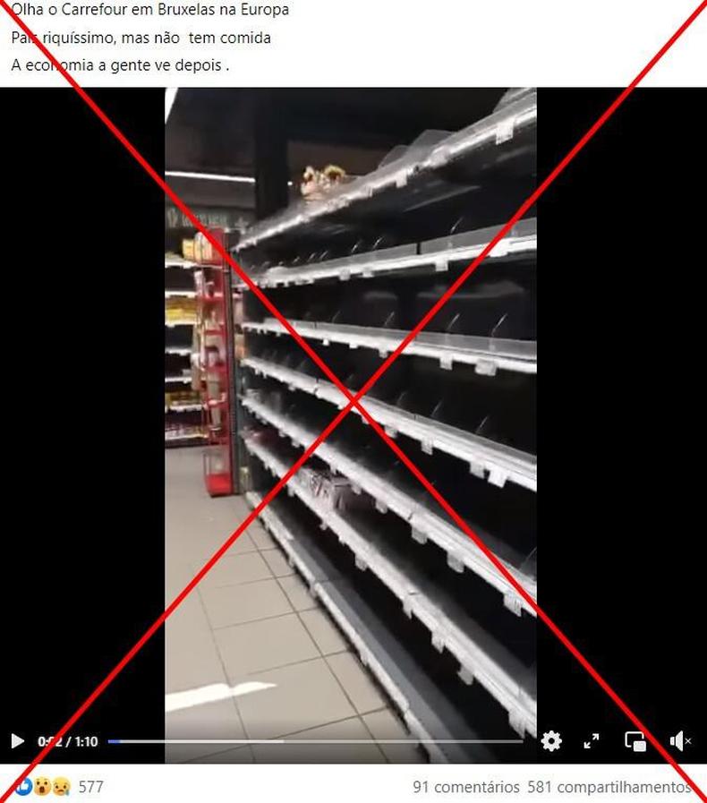 Imagem de supermercado e prateleiras