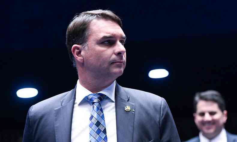 Senador Flvio Bolsonaro em reunio