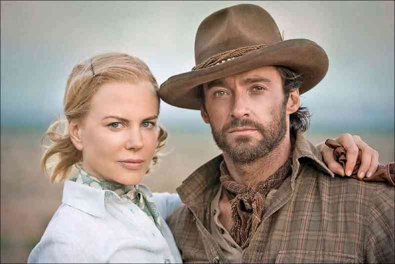 Nicole Kidman e Hugh Jackman protagonizam Australia, na Globo(foto: Fox/divulgao)