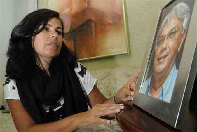 Ftima Bittencourt, 45 anos, viva de Mrio, morto no Peru (foto: Marcos Vieira/EM/D.A Press.)