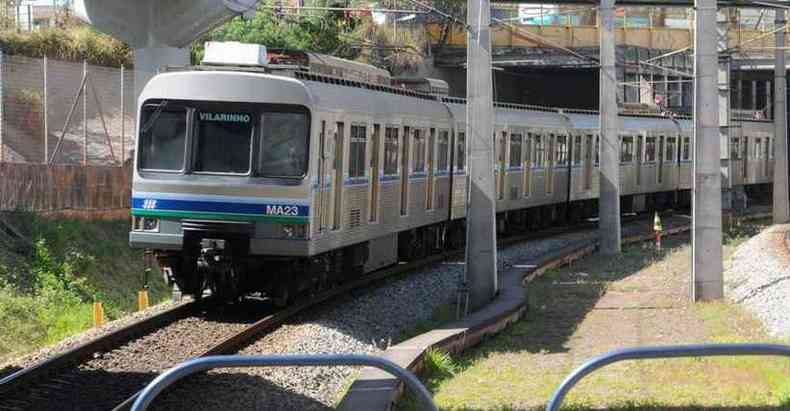 Metrô de BH passará a operar sem interrupção a partir de segunda-feira (18/01)(foto: Jair Amaral/EM/D.A Press)