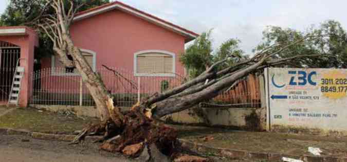 Estragos levaram Prefeitura de Alfenas a decretar estado de emergncia(foto: Prefeitura de Alfenas/Divulgao)