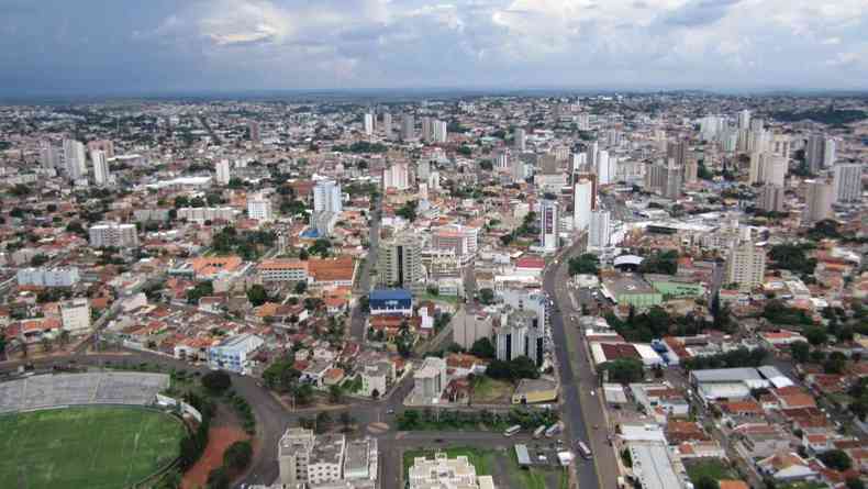 Vista rea de Uberaba, no Tringulo Mineiro(foto: Wikimedia Commons)