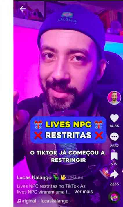Lives NPC: saiba como funciona a nova tendência do TikTok - Guararema News