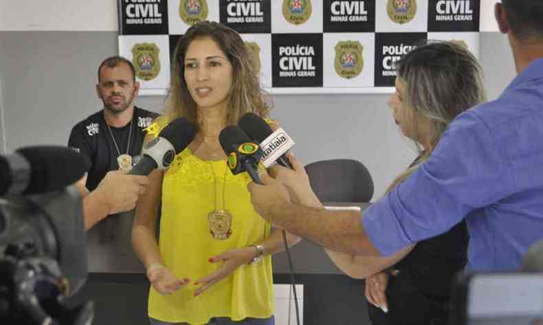 Adriana das Neves Rosa, delegada responsvel pelo caso(foto: Polcia Civil/ Divulgao)