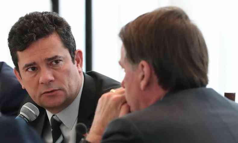 Segundo depoimento de Sergio Moro, Jair Bolsonaro ameaou demit-lo em reunio gravado pelo Planalto(foto: Marcos Corra/PR)