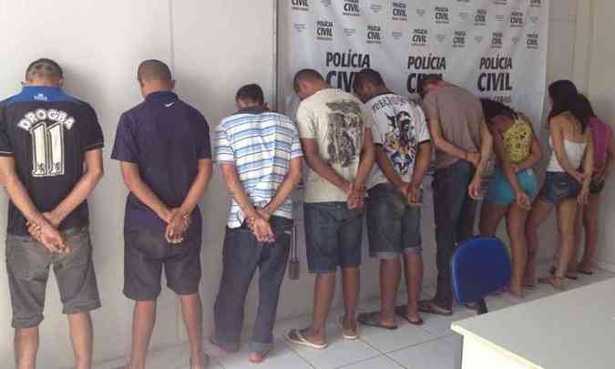 Nove detidos na operao em Ribeiro das Neves e Esmeraldas(foto: Polcia Civil/Divulgao)