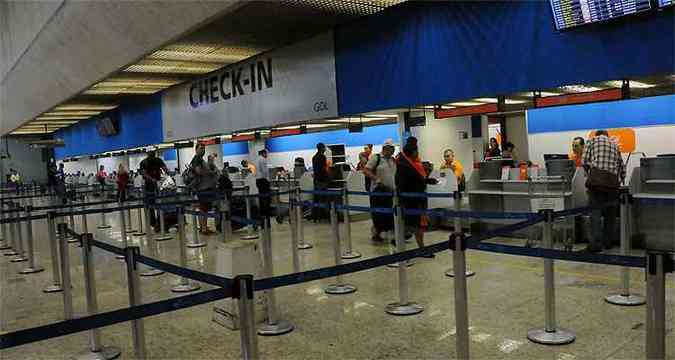 Movimentao foi tranquila no terminal nesta segunda-feira(foto: Paulo Filgueiras/EM/D.A Press)