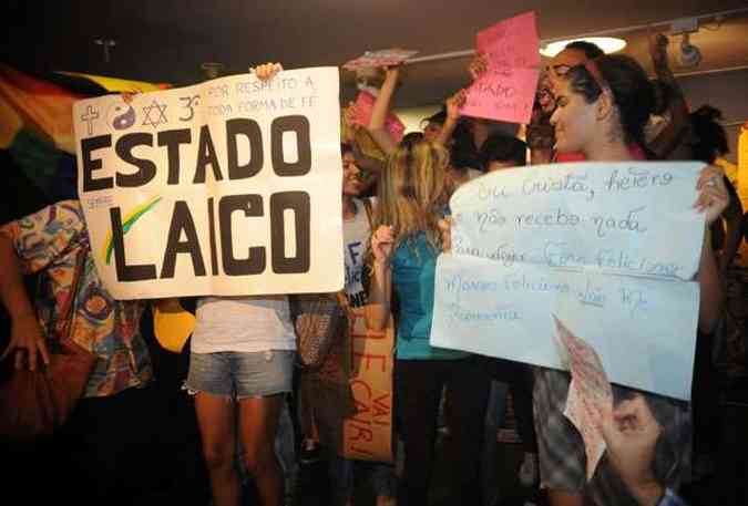 Para o presidente da comisso, manifestaes atrapalham o andamento de audincias pblicas(foto: Jos Cruz/ABr)