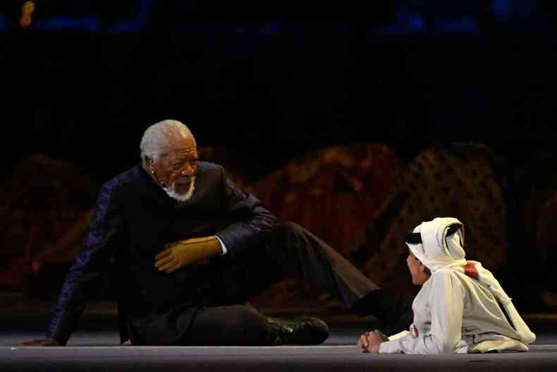 Morgan Freeman e Ghanim Al Muftah