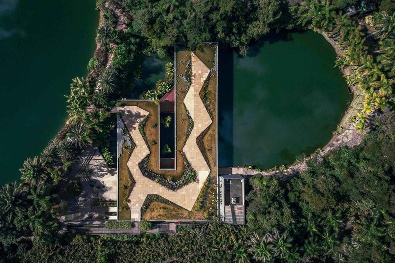 Museu Inhotim em Brumadinho, visto de cima