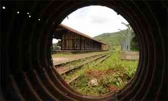 Estao Miguel Burnier em Ouro Preto: recuperao de vrios trechos ferrovirios(foto: Jair Amaral/EM/D.A Press. Brasil)