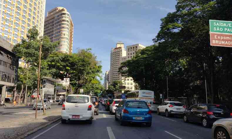 Na foto, cu na regio Central de Belo Horizonte, na manh desta quinta-feira (1)