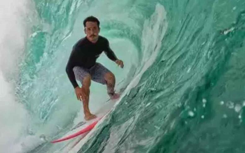 Surfista brasileiro Jnior Enomoto, conhecido como 'Japa'