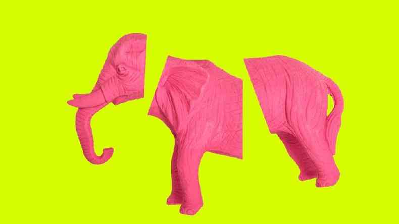 Tentar no pensar em um elefante rosa  garantia de pensar nele. O mesmo se aplica aos pensamentos obsessivos(foto: Getty Images)