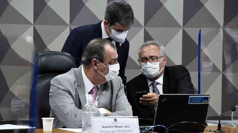 Integrantes da CPI da Covid investigam ligaes entre suspeitas de fraudes em mortes por covid e gabinete paralelo do governo Bolsonaro