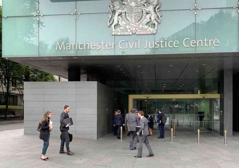 Ultima audincia no Centro de Justia Cvel de Manchester (foto: Mateus Parreiras/EM/D.A Press)
