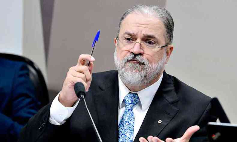 O procurador-geral da Repblica, Augusto Aras, e outras autoridades criticam jacobinismo da Lava-Jato(foto: PEDRO FRANA/AGNCIA SENADO)