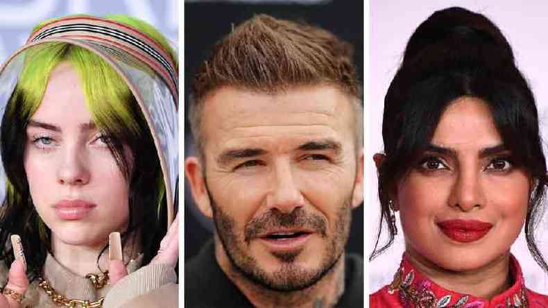 Billie Eilish, David Beckham e Priyanka Chopra Jonas esto entre as celebridades embaixadoras do Unicef que assinaram carta aberta pedindo que G7 doe vacinas ao resto do mundo(foto: Getty Images)