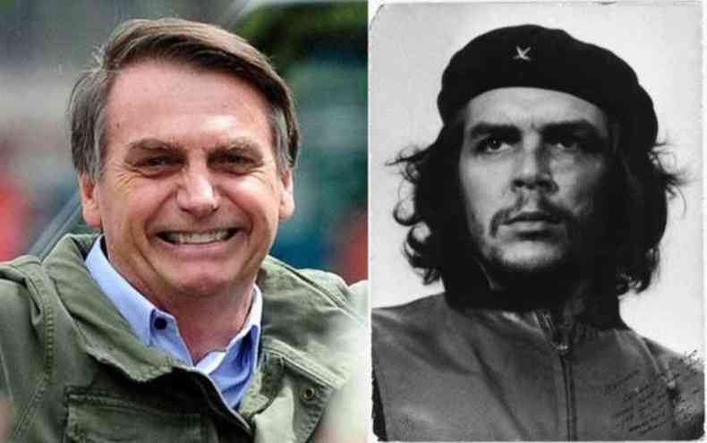 Jair Bolsonaro e Che Guevara(foto: Redes Sociais/Reproduo)