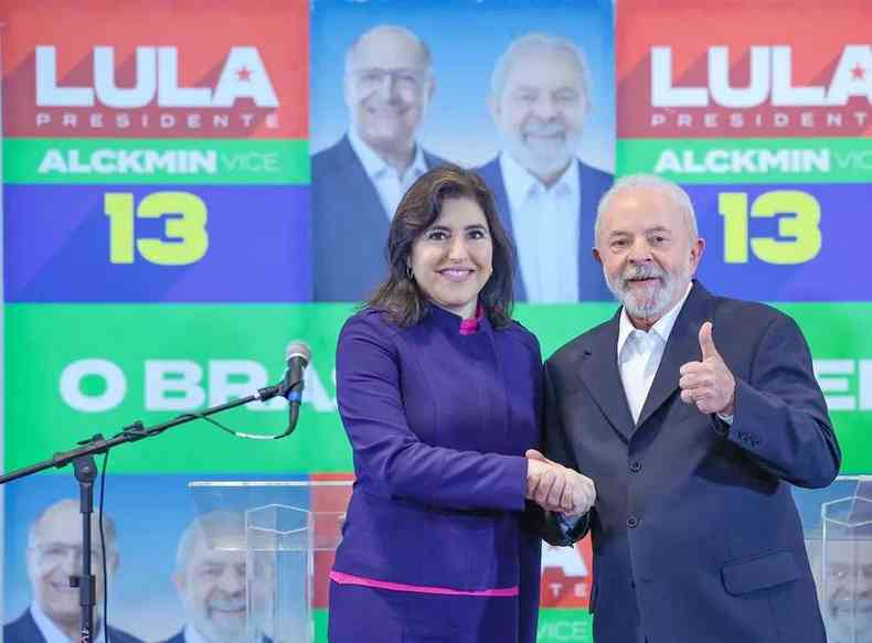 Tebet d a mo ao ex-presidente Lula