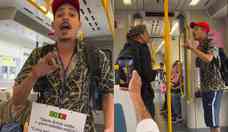 Passageira tenta expulsar rapper brasileiro do metr em Portugal