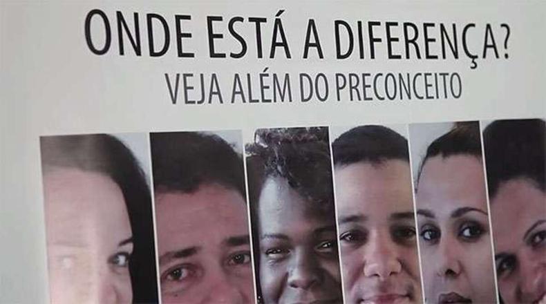 Imagem com rostos de pessoas diferentes e a pergunta 'onde est a diferena?'